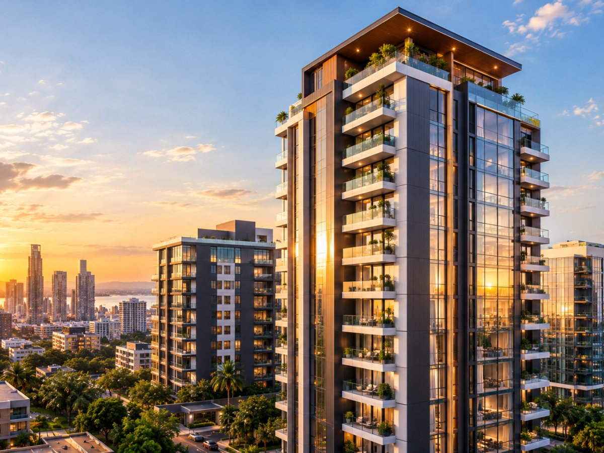 Luxury High-Rise at Golden Hour